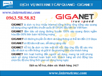 Lắp mạng internet cáp quang GigaNet của CMC Telecom